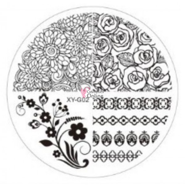 Matrita de Unghii din Acril rotunda 7cm XY-G02